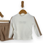 Warmes Baby-Mädchen-Outfit aus Baumwolle