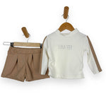 Warmes Baby-Mädchen-Outfit aus Baumwolle