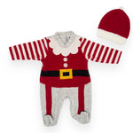 Weihnachts-Chenille-Strampelanzug für Neugeborene