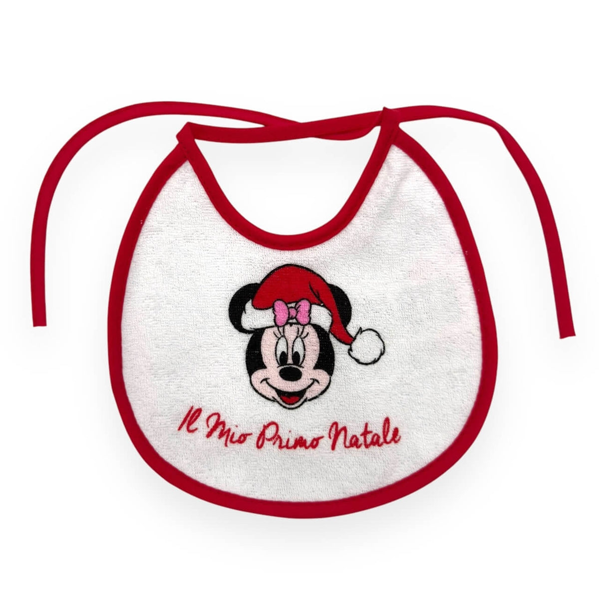 Weihnachtslätzchen mit laminierter Rückseite Minnie