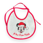 Mickey Mouse Weihnachtslätzchen mit laminierter Rückseite