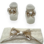 Babyschuhe + Stirnband-Set aus warmer Baumwolle