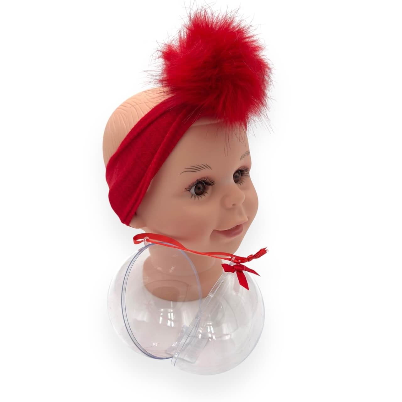 Warmes Babyband + Weihnachtskugel