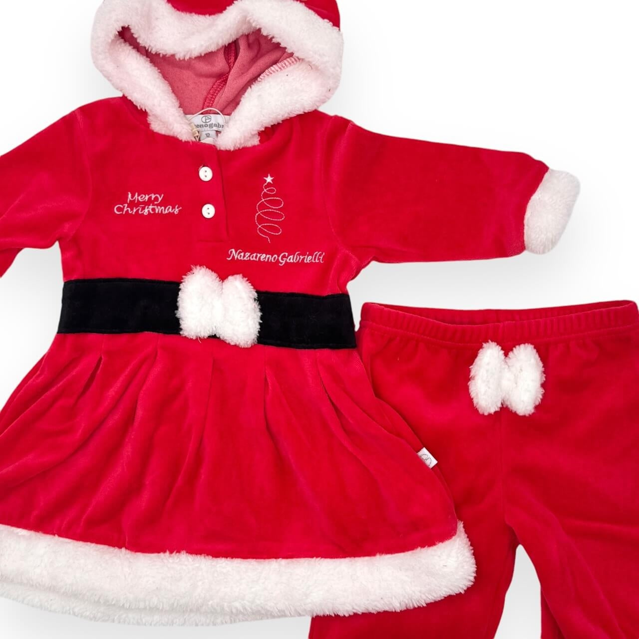 Weihnachts-Chenille-Strampler für Neugeborene, Mutter Weihnachten