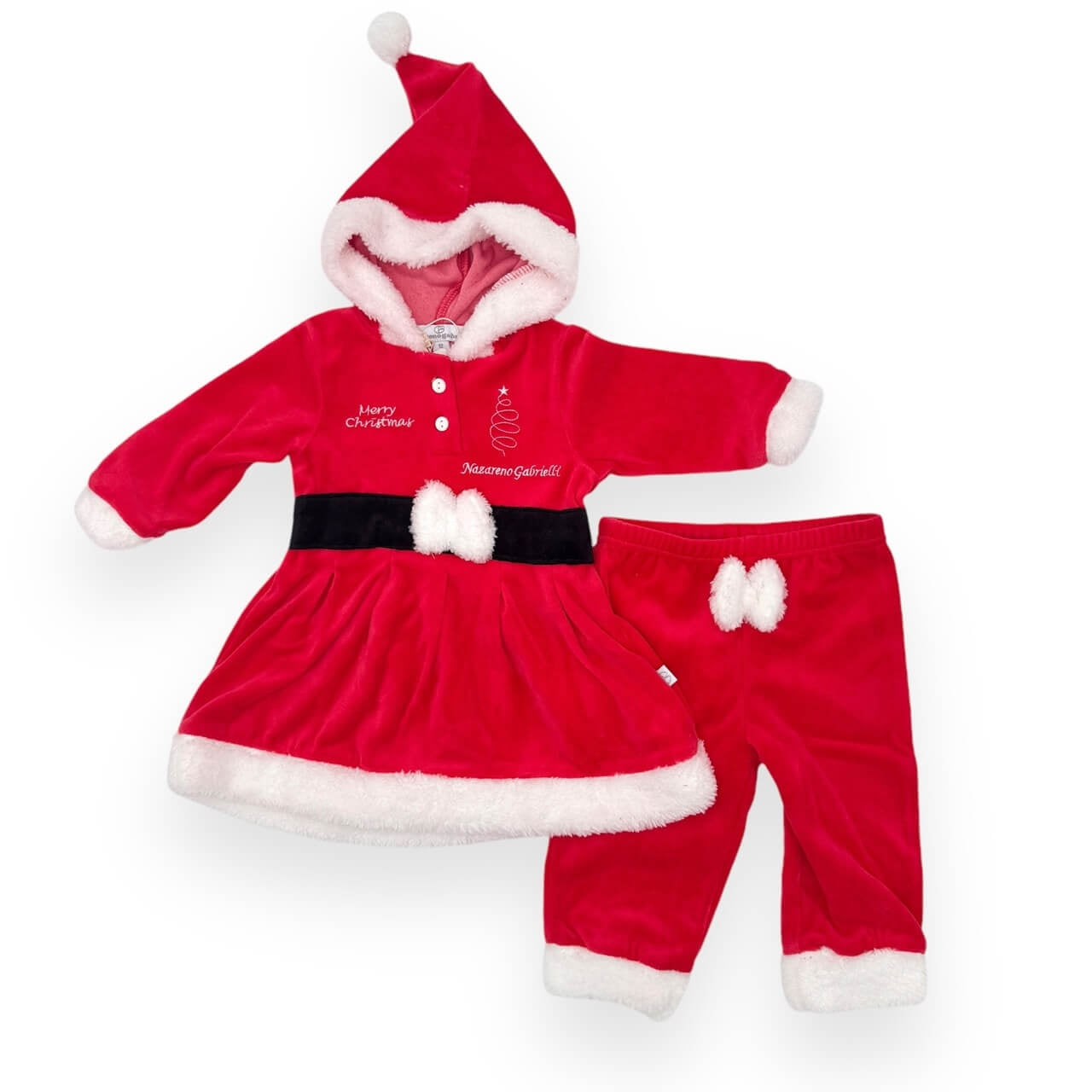 Weihnachts-Chenille-Strampler für Neugeborene, Mutter Weihnachten