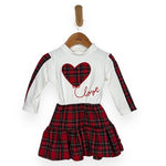 Warmes schottisches Baumwollkleid