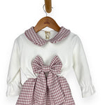Warmes Baby-Mädchenkleid aus Baumwolle