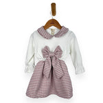 Warmes Baby-Mädchenkleid aus Baumwolle