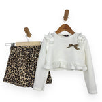Warmes Baby-Mädchen-Outfit aus Baumwolle