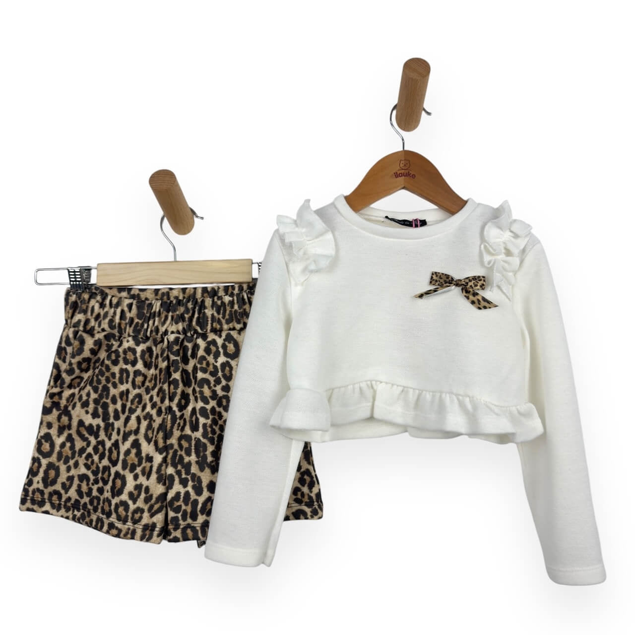 Warmes Baby-Mädchen-Outfit aus Baumwolle