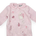 Pastellfarbener Chenille-Strampler