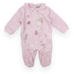 Pastellfarbener Chenille-Strampler