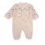 Pastellfarbener Chenille-Strampler