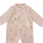 Pastellfarbener Chenille-Strampler