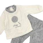 2-teiliger Pastell-Chenille-Onesie