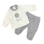 2-teiliger Pastell-Chenille-Onesie