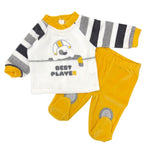 2-teiliger Pastell-Chenille-Onesie