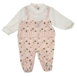 Pastellfarbener Chenille-Strampler