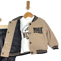 3-teiliges Baby-Outfit mit Jacke