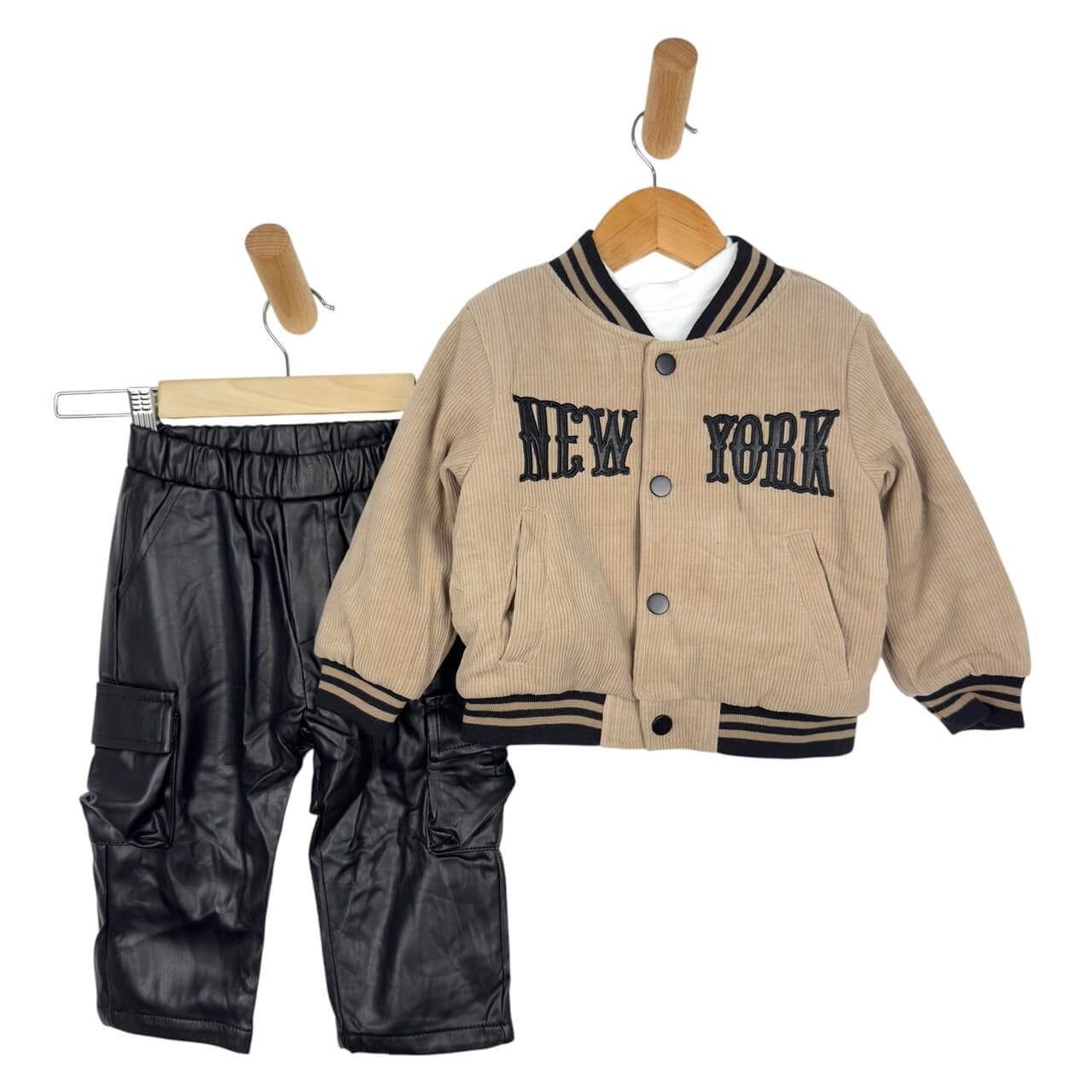 3-teiliges Baby-Outfit mit Jacke