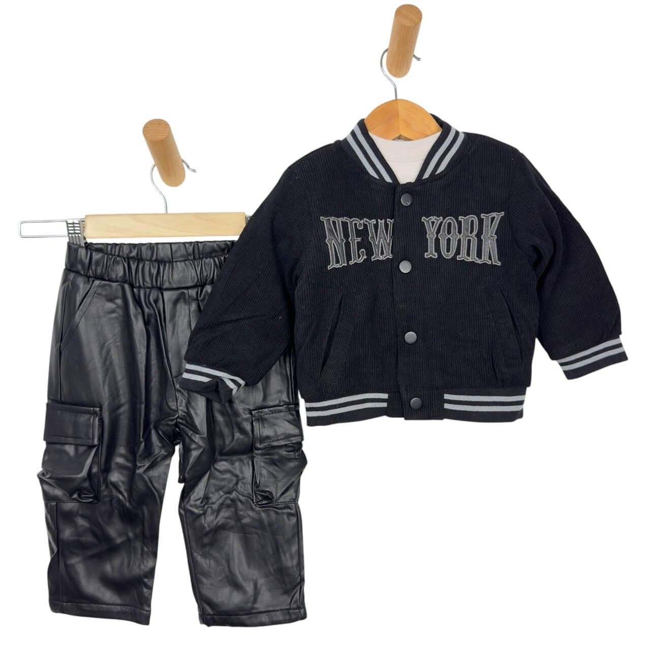 3-teiliges Baby-Outfit mit Jacke