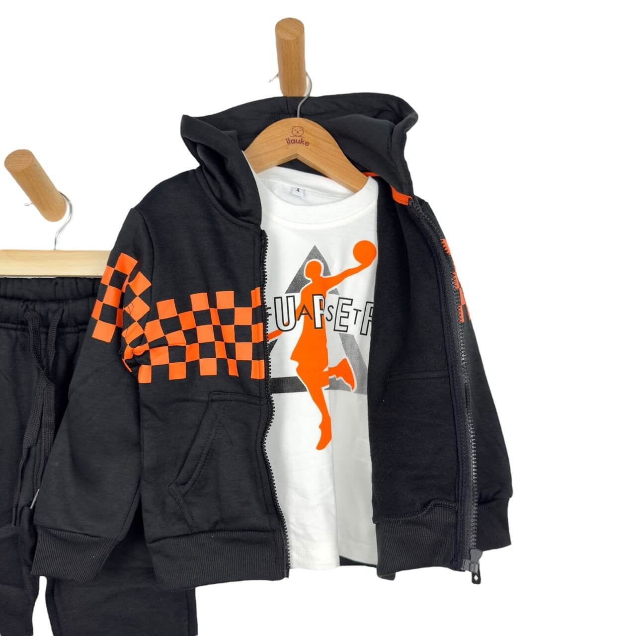 3-teiliger Baby-Sweatshirt-Trainingsanzug