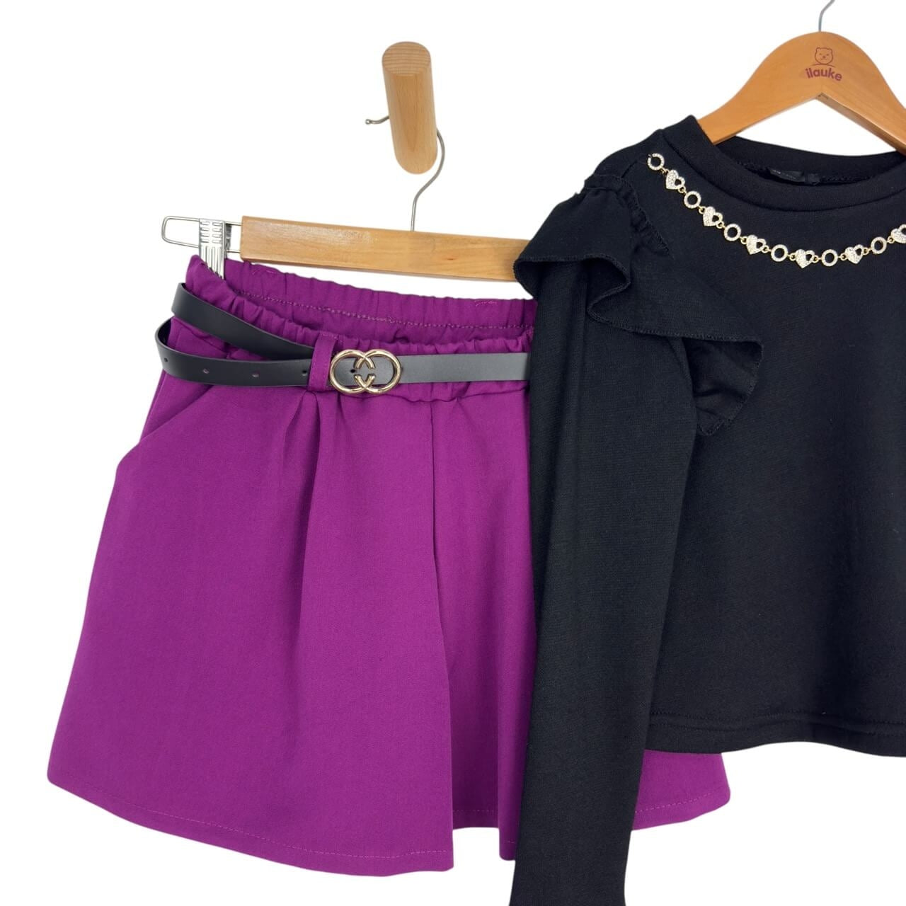Baby Mädchen Set mit Halsketten-Applikation
