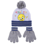 Tweety Looney Tunes Mütze mit Handschuhen