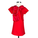 Baby Mädchen Kleid mit Handtasche und Samteinsätzen