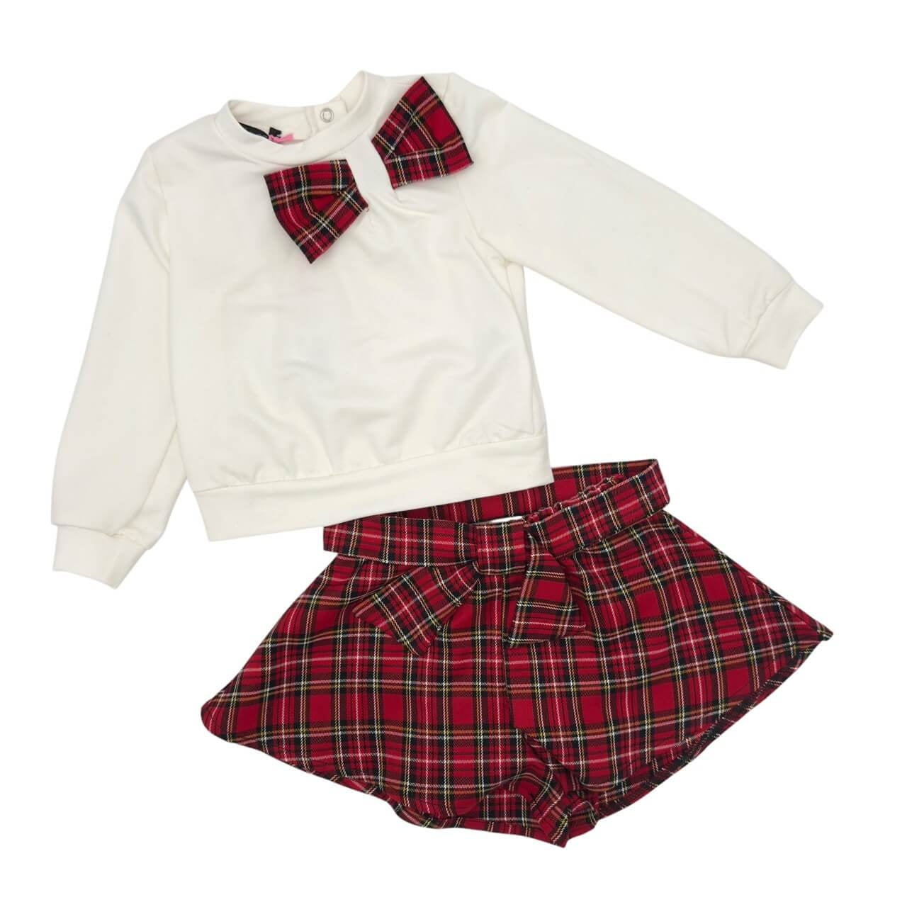 Warmes Baby-Mädchen-Outfit aus Baumwolle