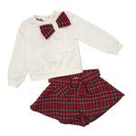 Warmes Baby-Mädchen-Outfit aus Baumwolle