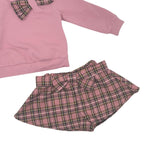 Warmes Baby-Mädchen-Outfit aus Baumwolle