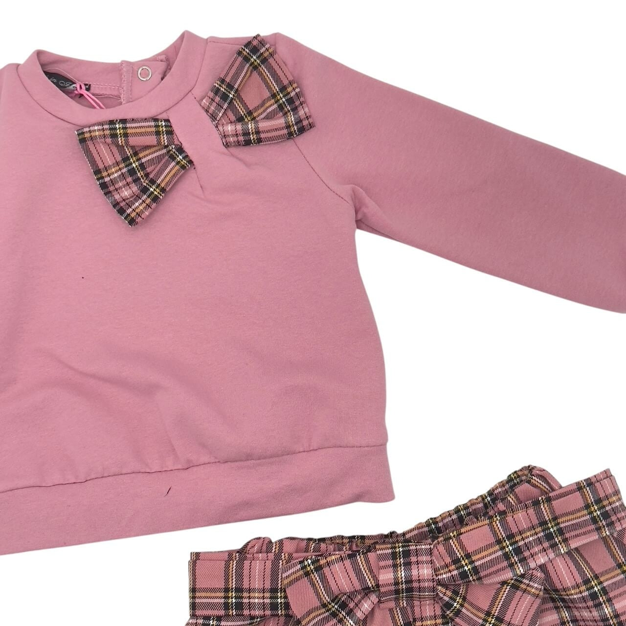 Warmes Baby-Mädchen-Outfit aus Baumwolle