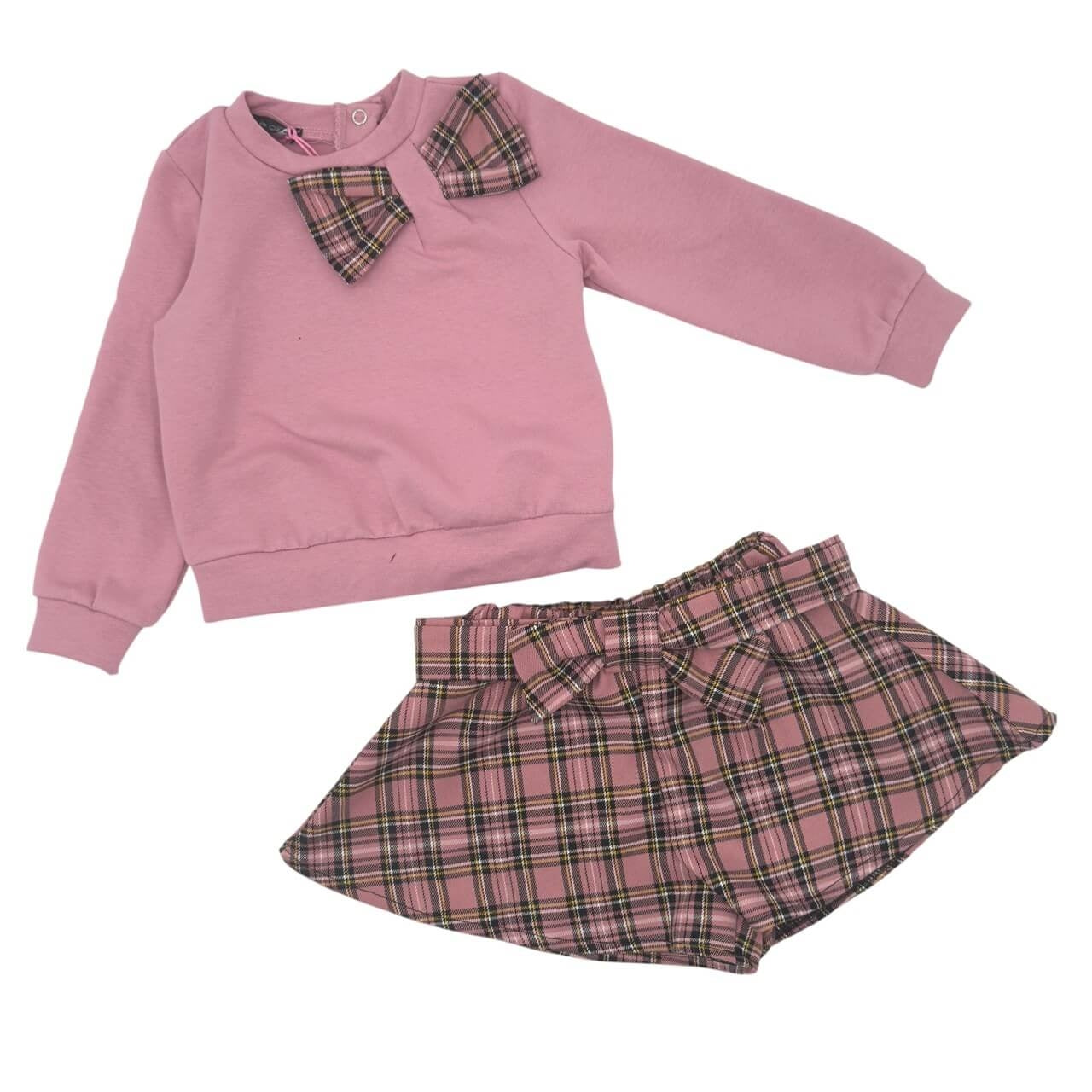 Warmes Baby-Mädchen-Outfit aus Baumwolle