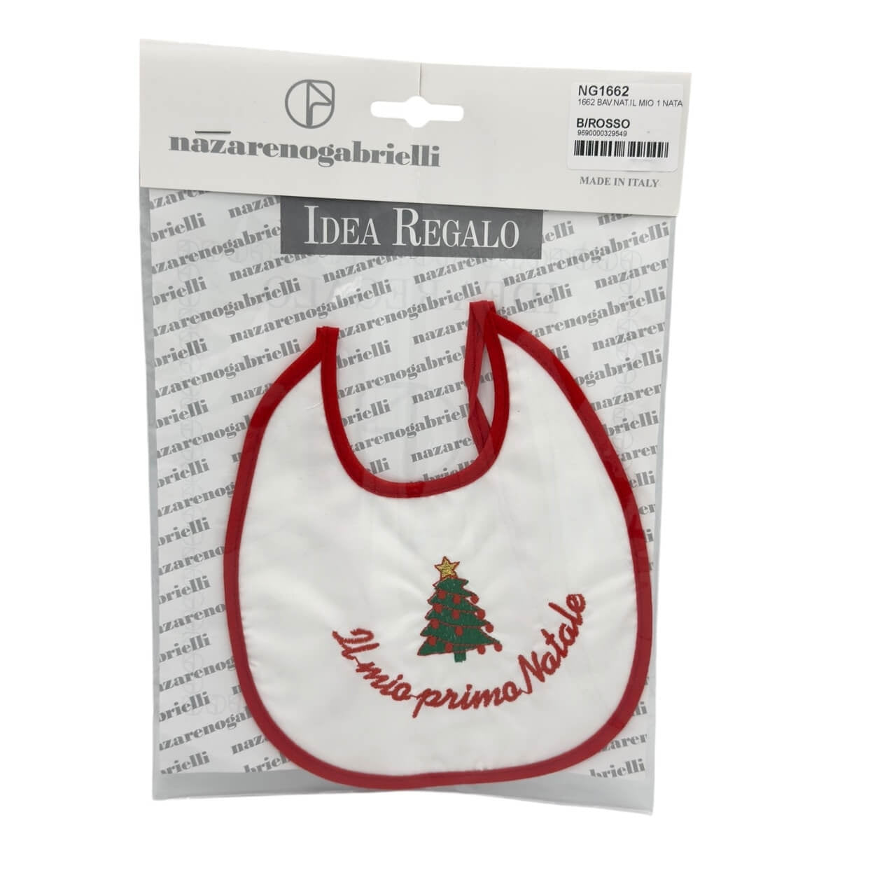 Weihnachtslätzchen mit laminierter Rückseite