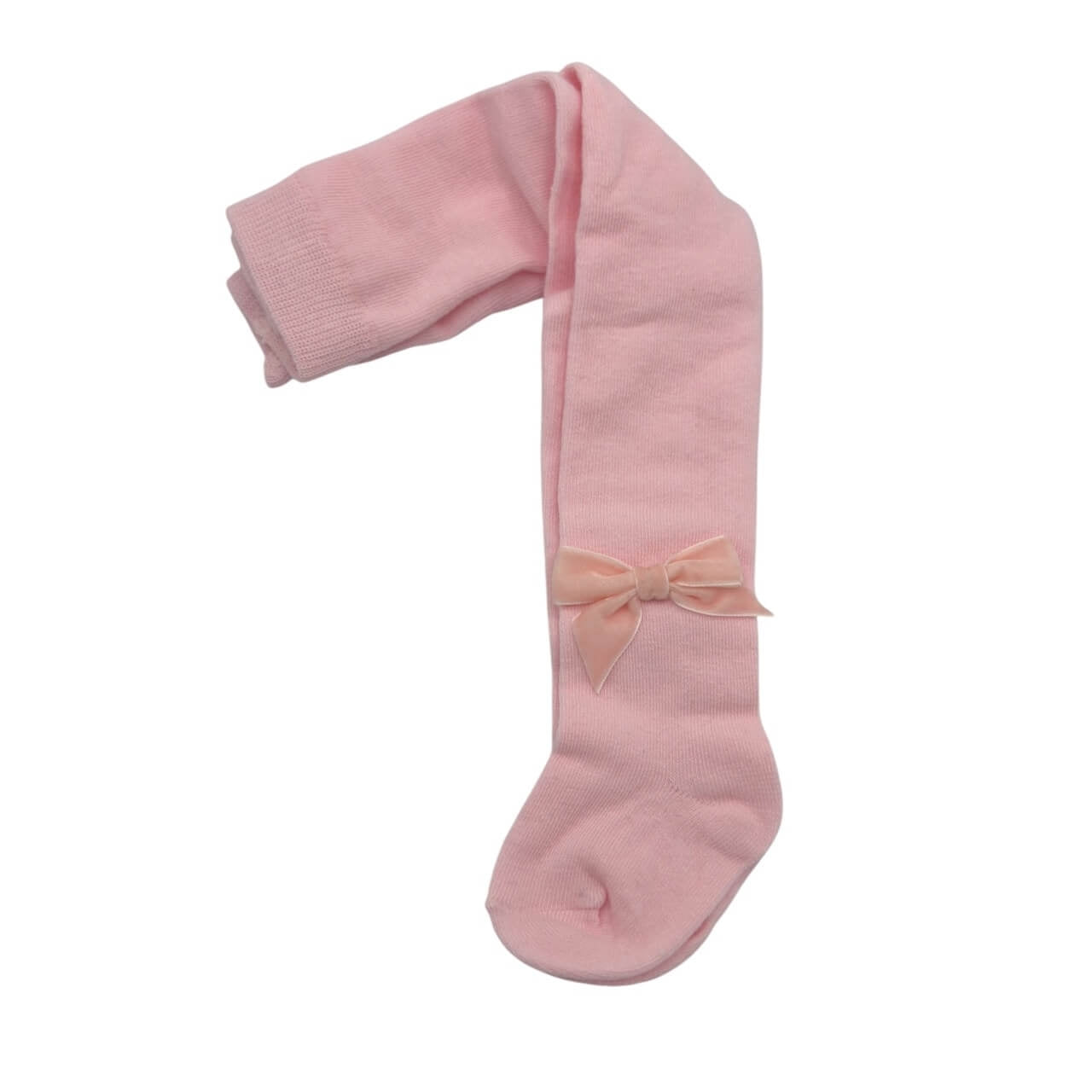 Einfarbige Strumpfhose mit Schleife für Babys