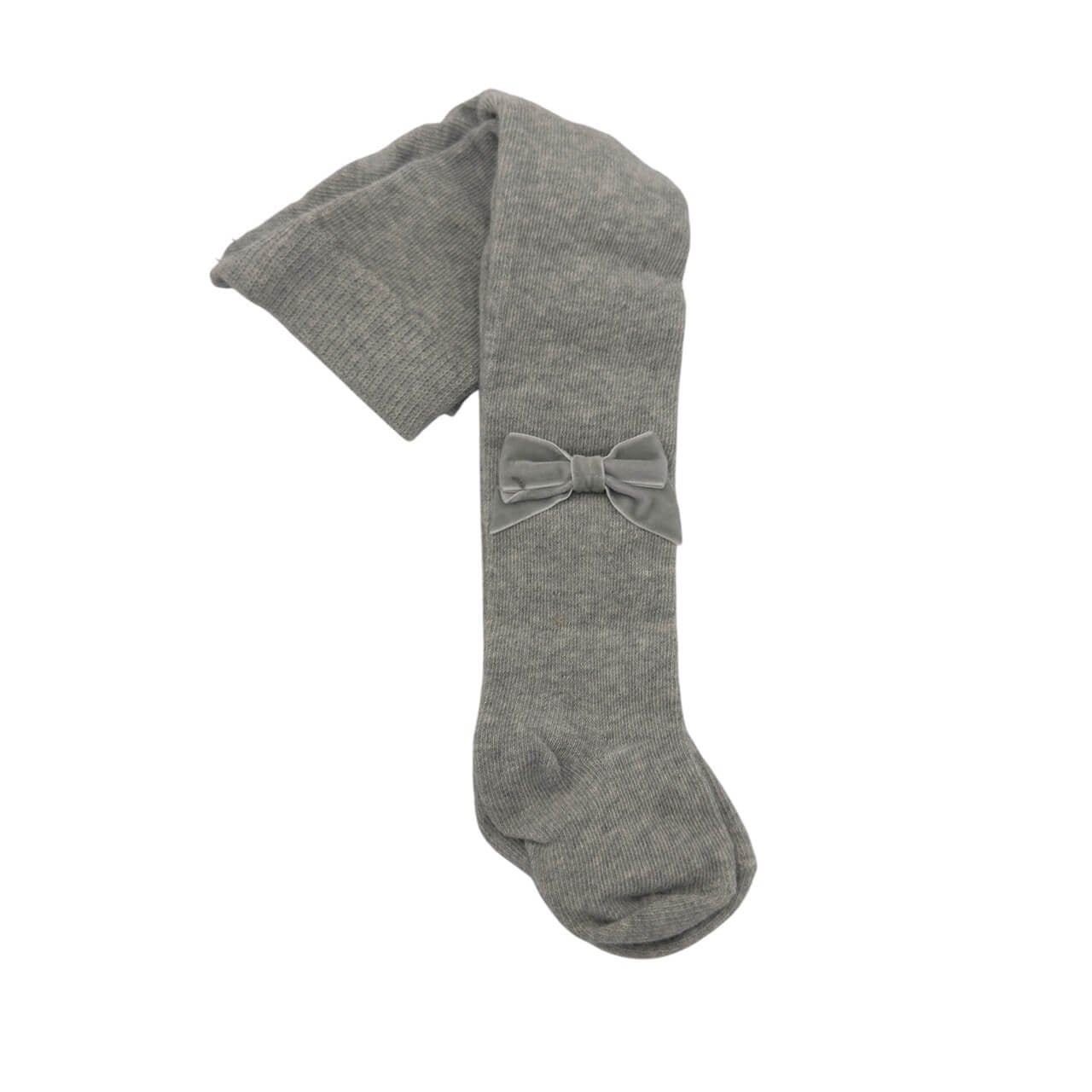 Einfarbige Strumpfhose mit Schleife für Babys