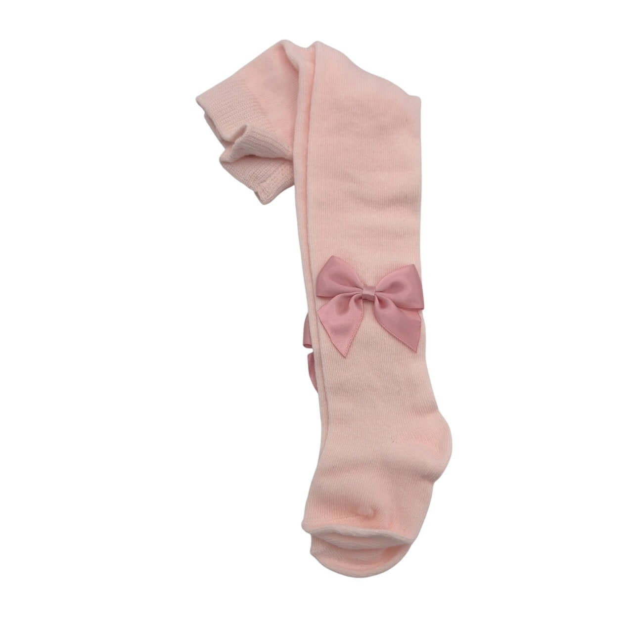 Einfarbige Strumpfhose mit Schleife für Babys