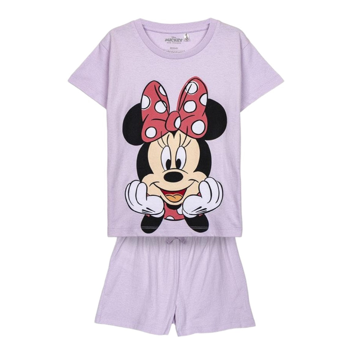 Kurzer Disney-Minnie-Pyjama aus 100 % Baumwolle