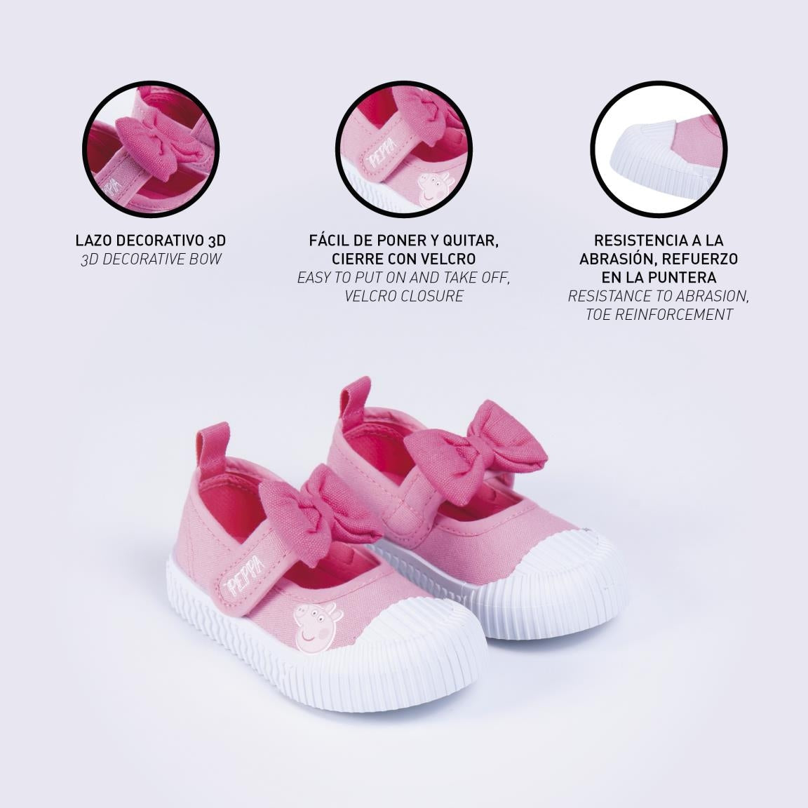 Peppa Pig – Ballerinas aus Canvas 