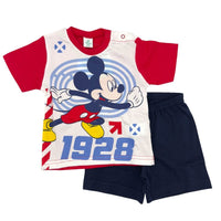 Pigiama Corto in Cotone Disney Mickey Mouse