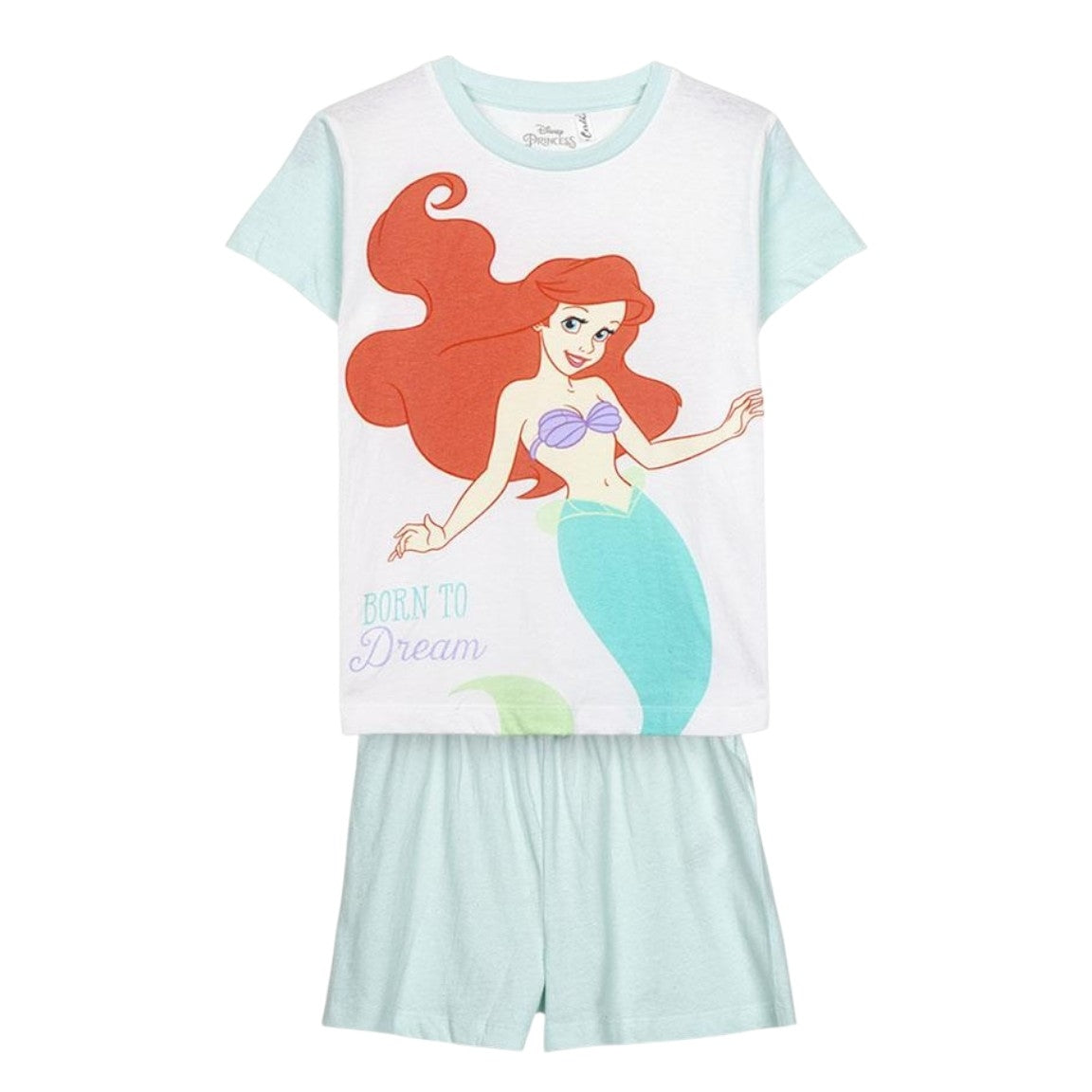 Kurzer Pyjama „Arielle, die Meerjungfrau“, 100 % Baumwolle, Disney