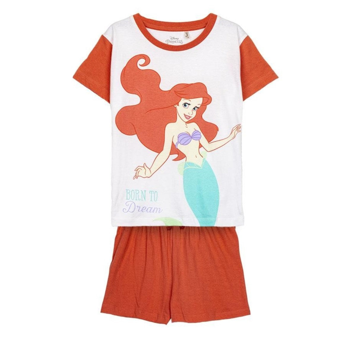 Kurzer Pyjama „Arielle, die Meerjungfrau“, 100 % Baumwolle, Disney