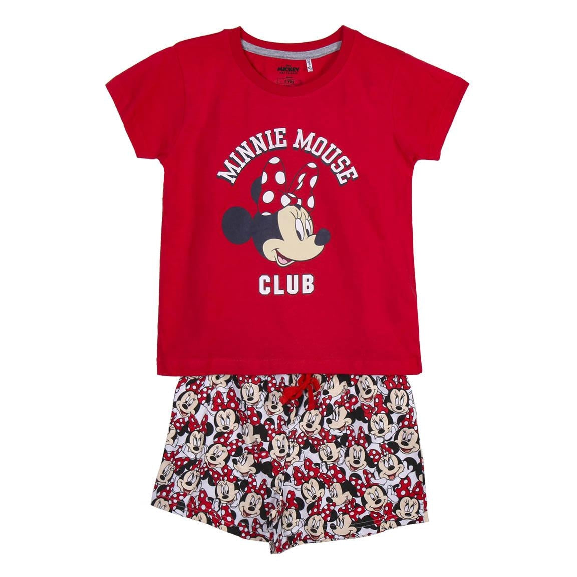 Kurzer Disney-Minnie-Pyjama aus 100 % Baumwolle