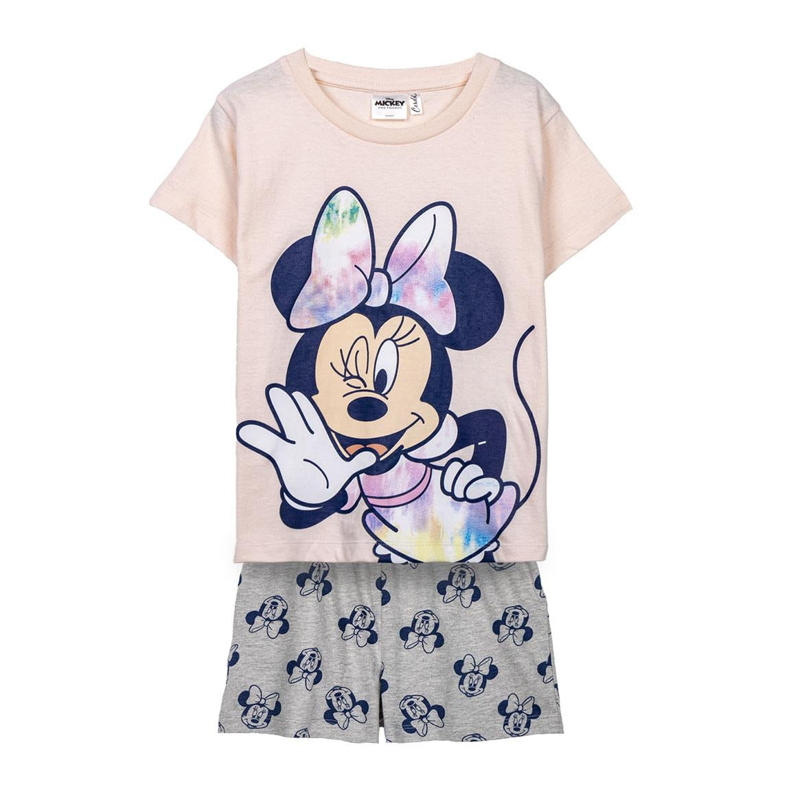 Kurzer Disney-Minnie-Pyjama aus 100 % Baumwolle