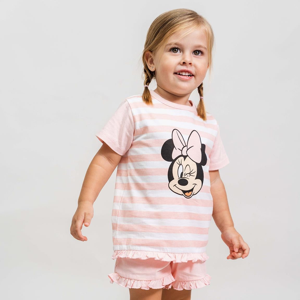 Kurzer Disney-Minnie-Pyjama aus 100 % Baumwolle