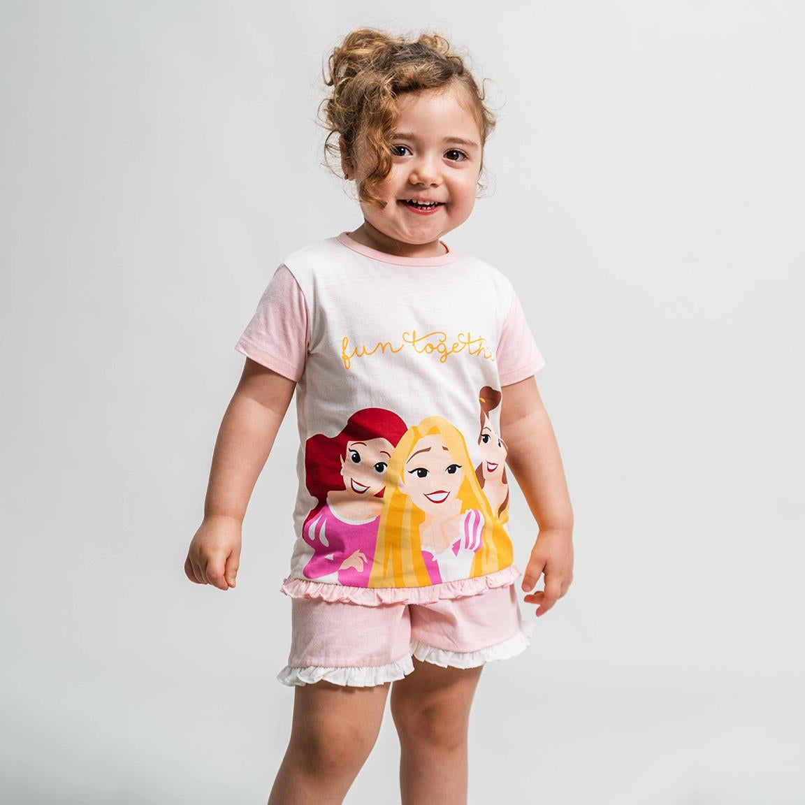 Kurzer Pyjama „Disney Princess“ aus 100 % Baumwolle