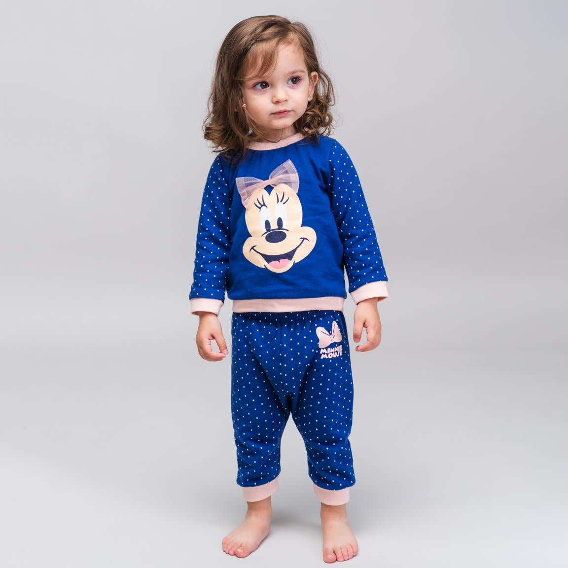 2-teiliger Chenille-Minnie-Maus-Strampler