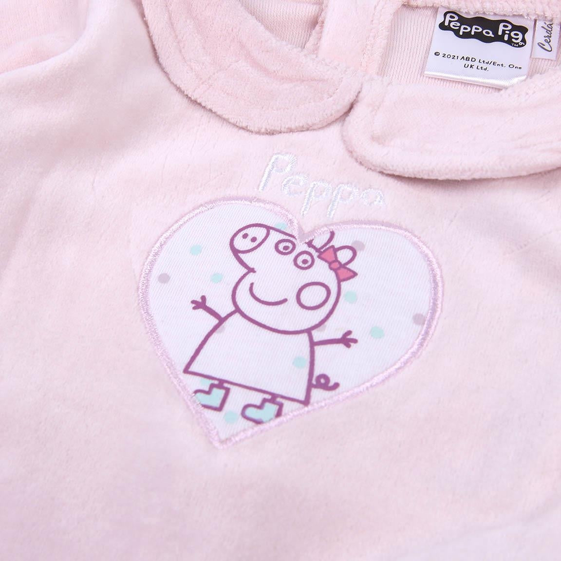 Peppa Pig 2-teiliger Chenille-Strampelanzug