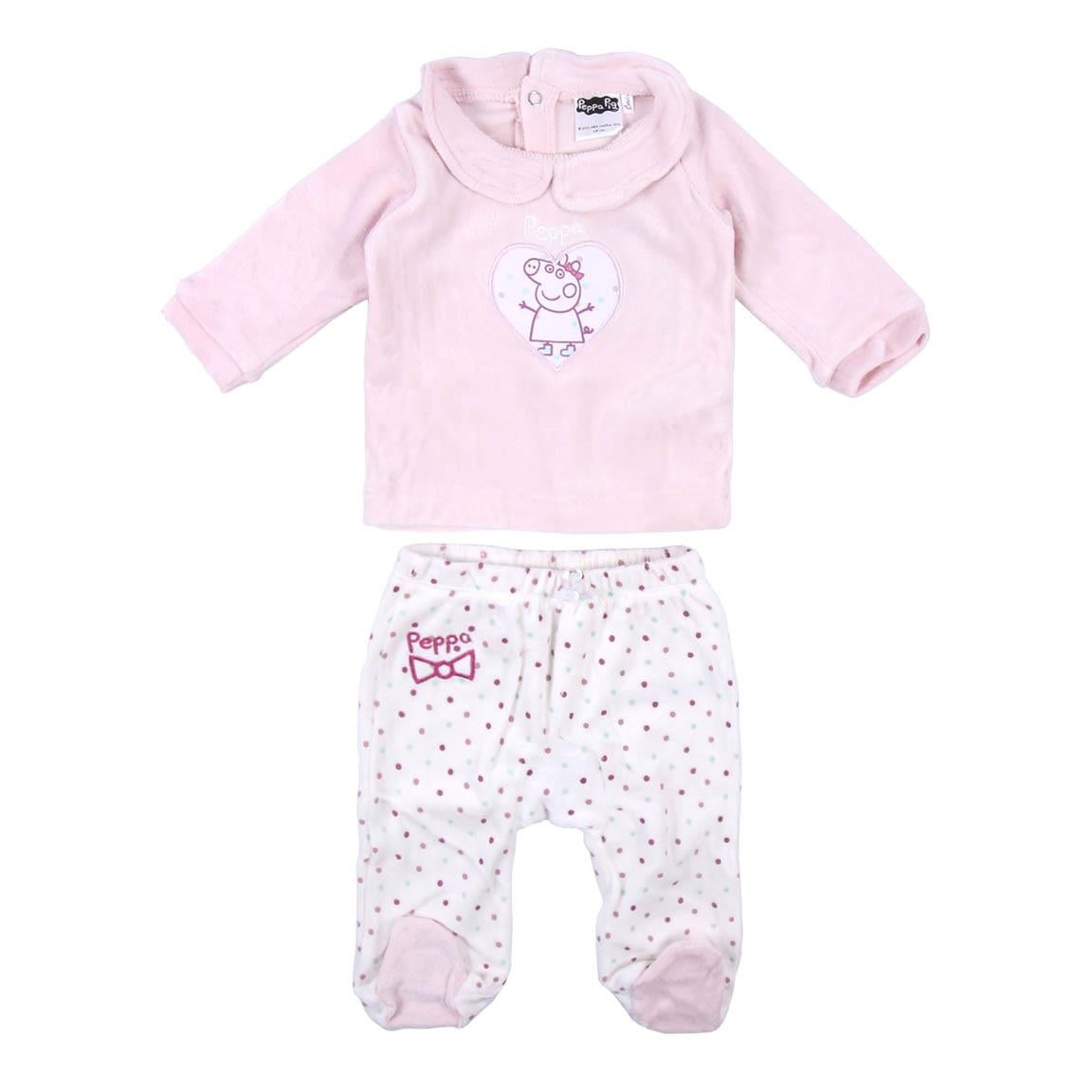 Peppa Pig 2-teiliger Chenille-Strampelanzug